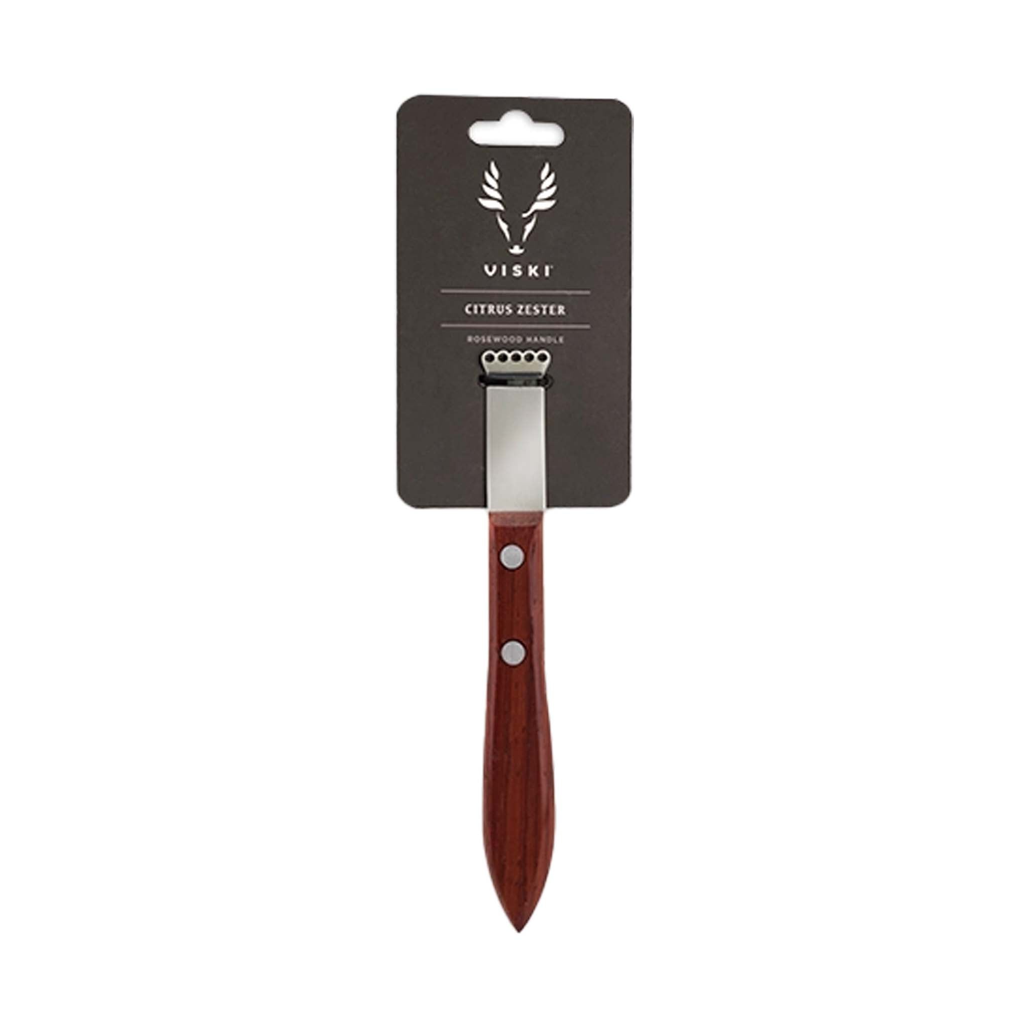 Zesteur d'agrumes professionnel avec manche en acacia