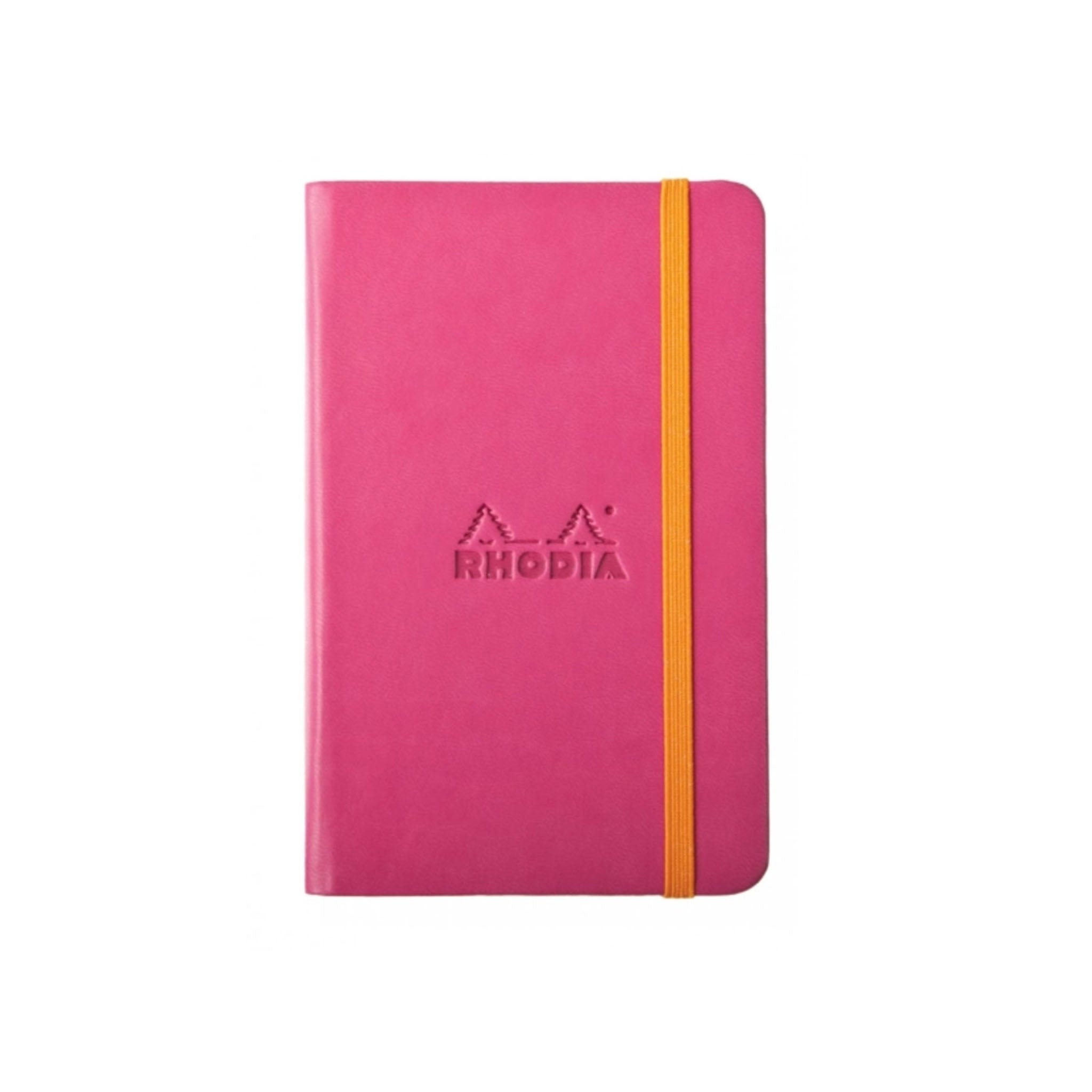 Carnet à couverture rigide Rhodiarama couleur framboise