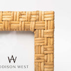 Cadre photo en rotin des îles Caïmans