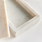 Boîtes rectangulaires en marbre Armani - Lot de deux 