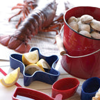 Seau à fruits de mer rouge