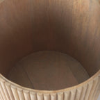 Table d'appoint cannelée Reece couleur naturelle