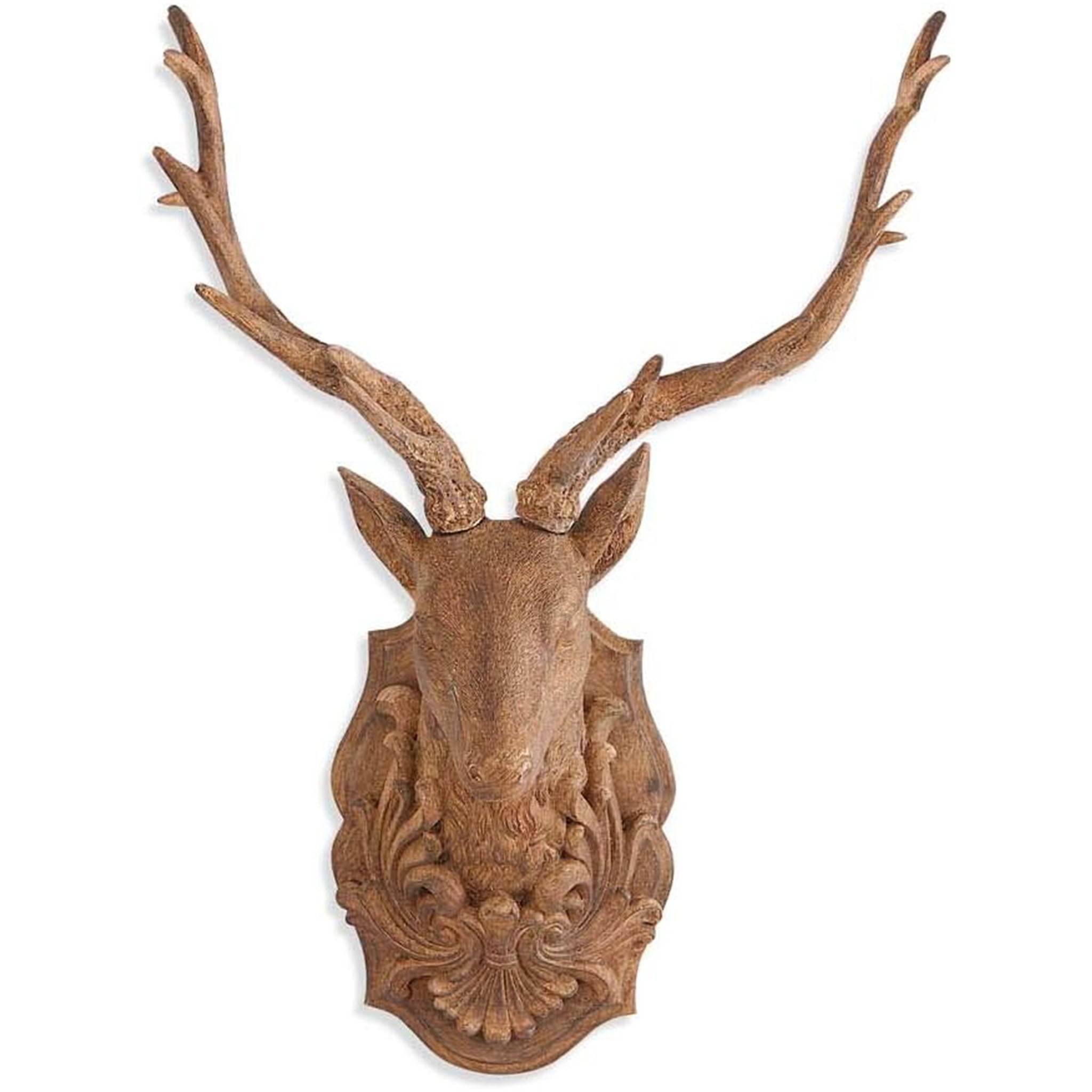 Tête de cerf rustique