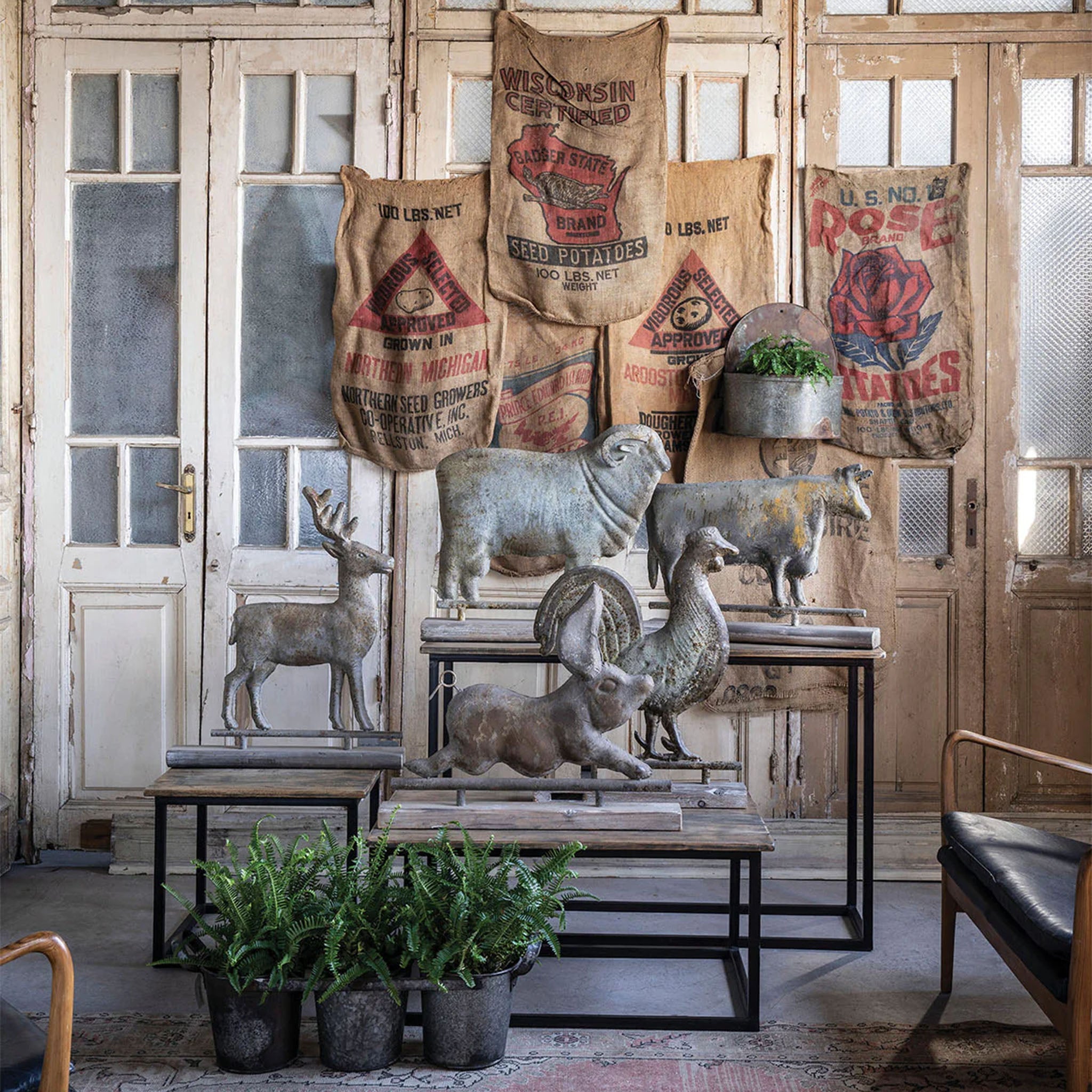 Girouette en forme de cerf