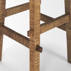 Petite table d'appoint ronde Rowan en finition brun délavé