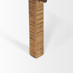 Petite table d'appoint ronde Rowan en finition brun délavé