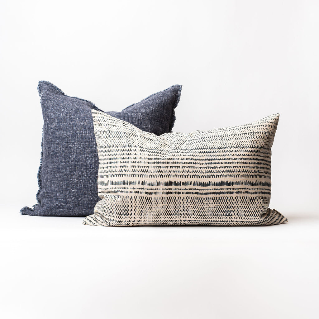 Coussin Selena Linen 20 bleu marine