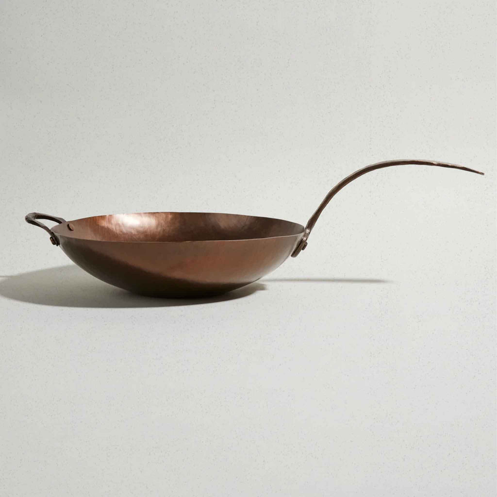 Wok en acier au carbone Smithey