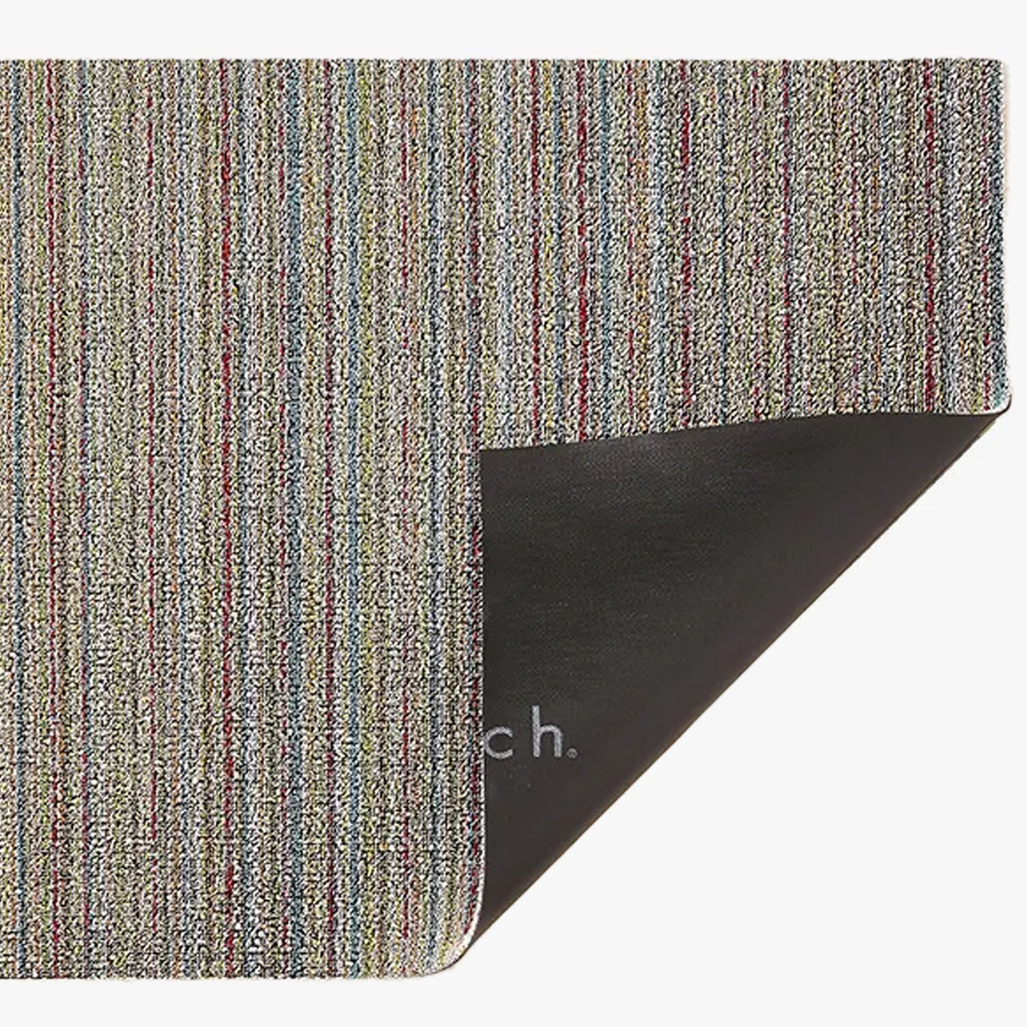 Tapis à poils longs Chilewich Soft Multi à fines rayures 