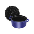Cocotte ronde Staub de 7 pintes en bleu saphir