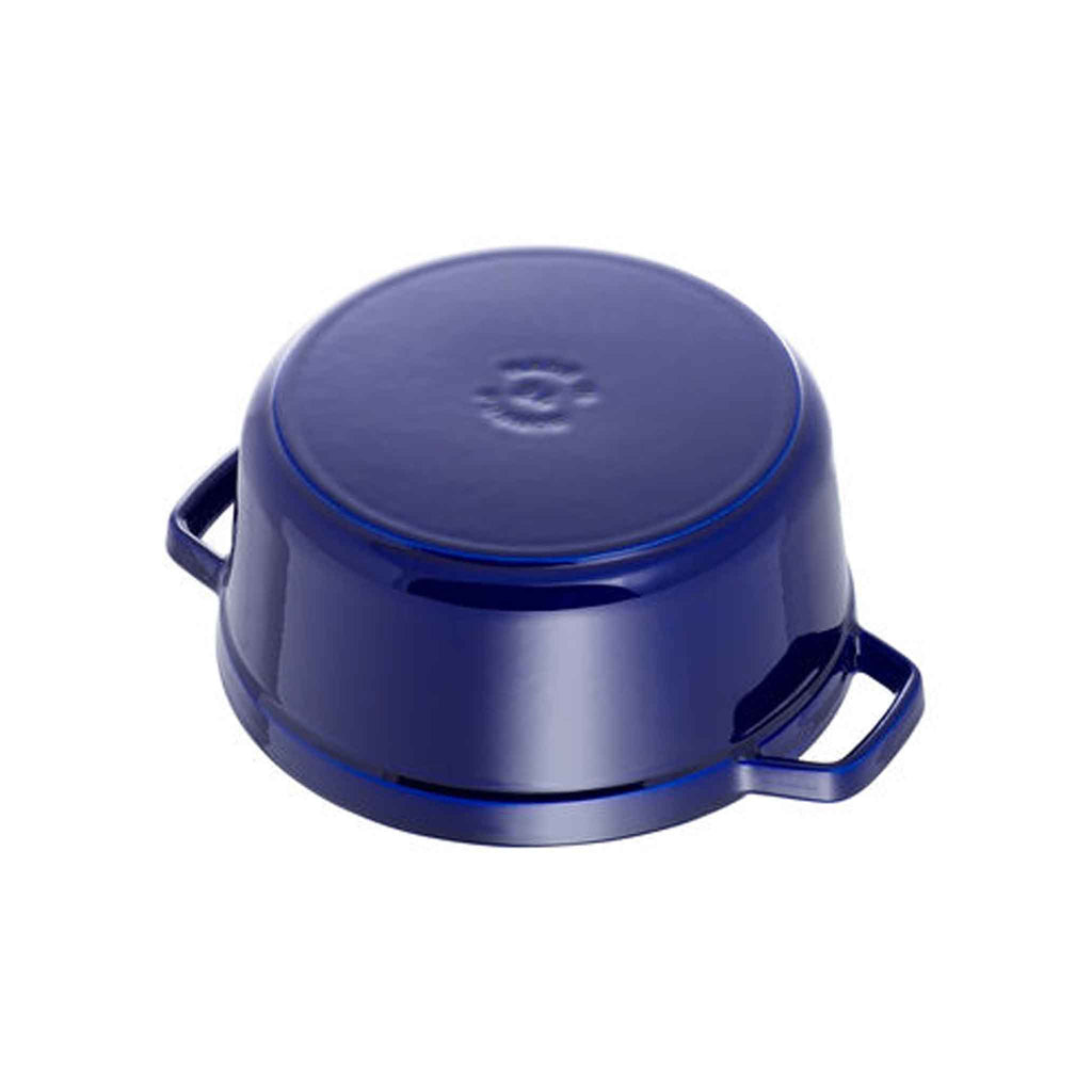 Cocotte ronde Staub de 7 pintes en bleu saphir