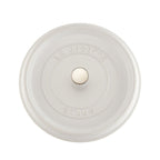 Cocotte ronde Staub de 7 pintes (environ 7,6 litres) en blanc