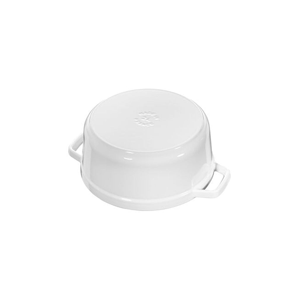 Cocotte ronde Staub de 7 pintes (environ 7,6 litres) en blanc