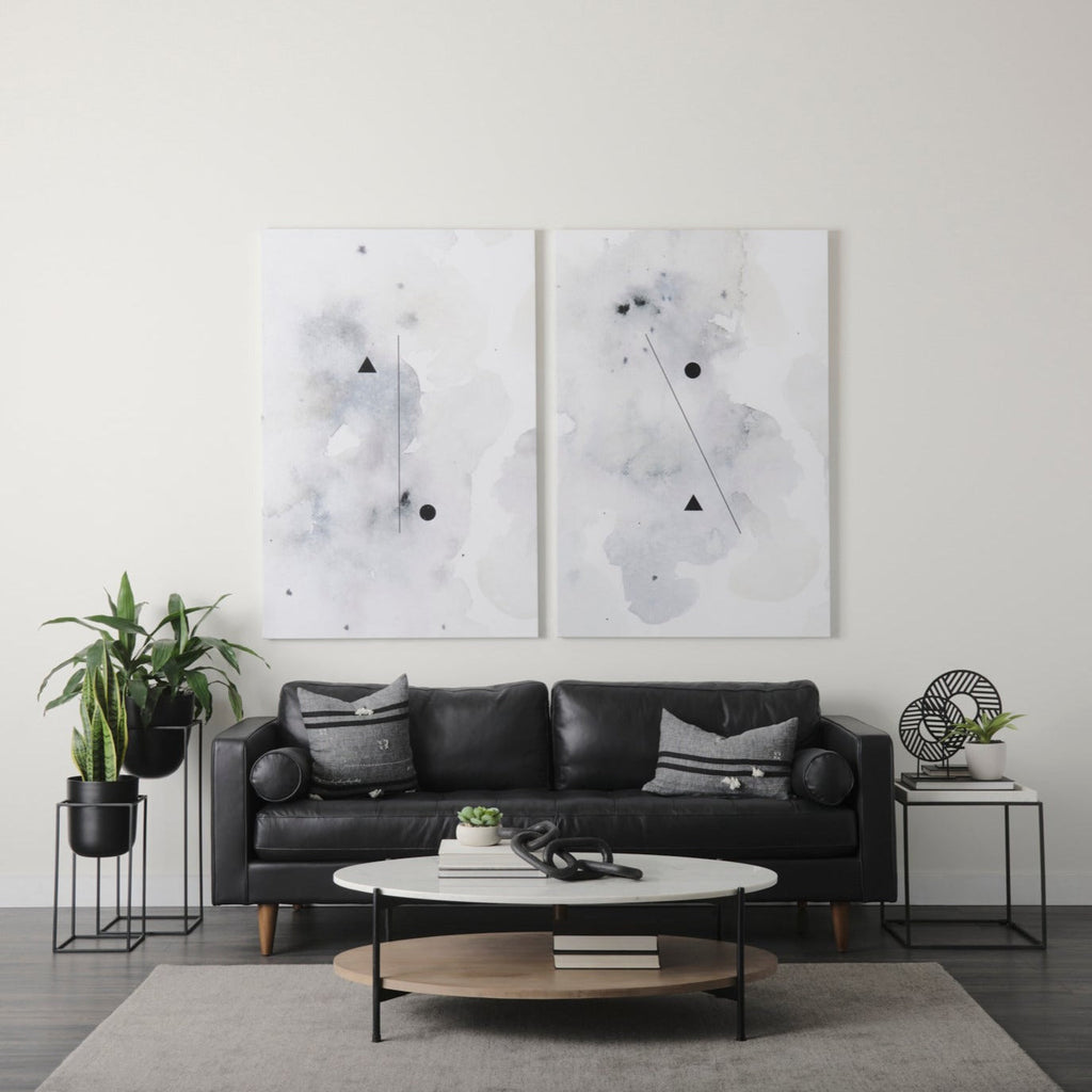 Canapé Arne en cuir noir