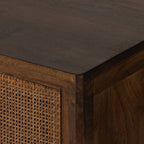 Commode Four Hands Sydney à 6 tiroirs, finition marron délavée