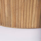 Table basse ovale cannelée Reece