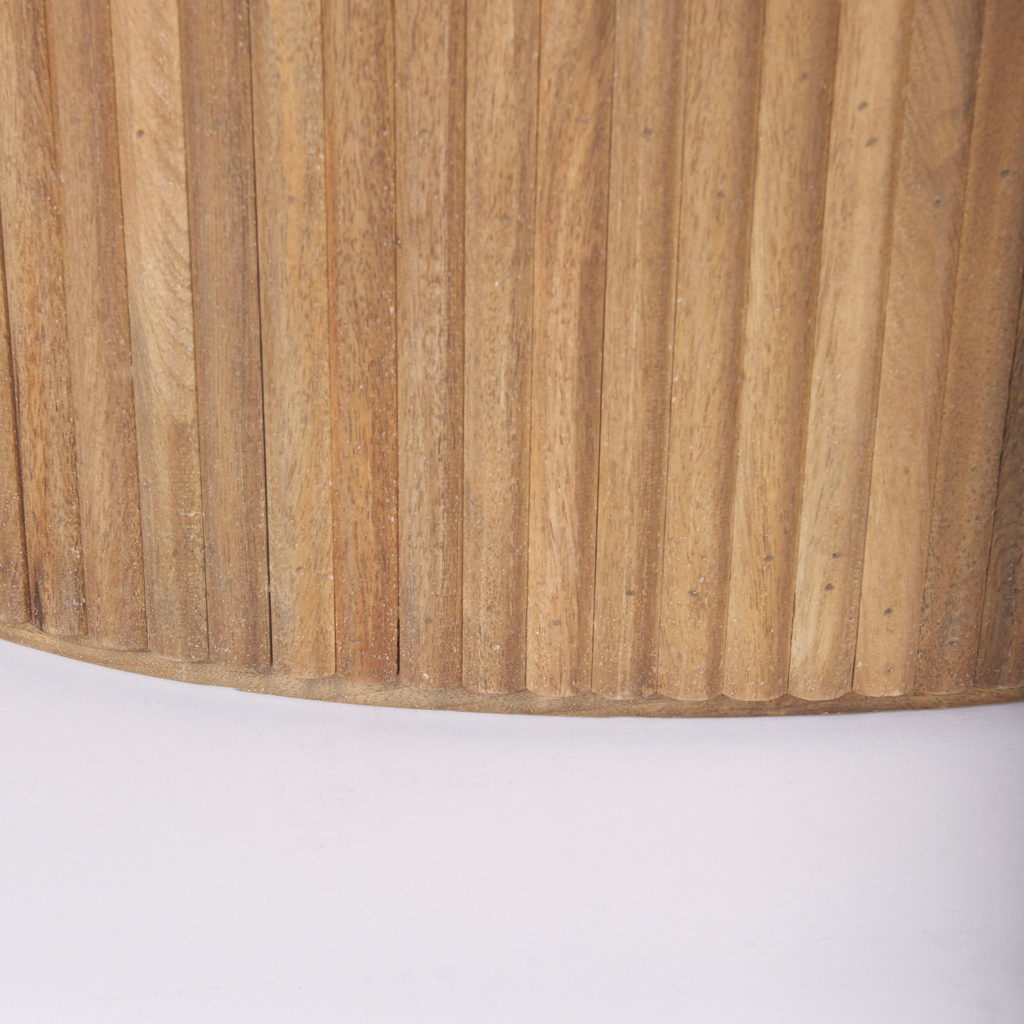 Table basse ovale cannelée Reece