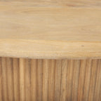 Table basse ovale cannelée Reece