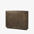 Armoire demi-lune cannelée Talia couleur moka