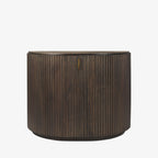 Armoire demi-lune cannelée Talia couleur moka