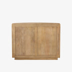 Armoire demi-lune cannelée Talia couleur naturelle