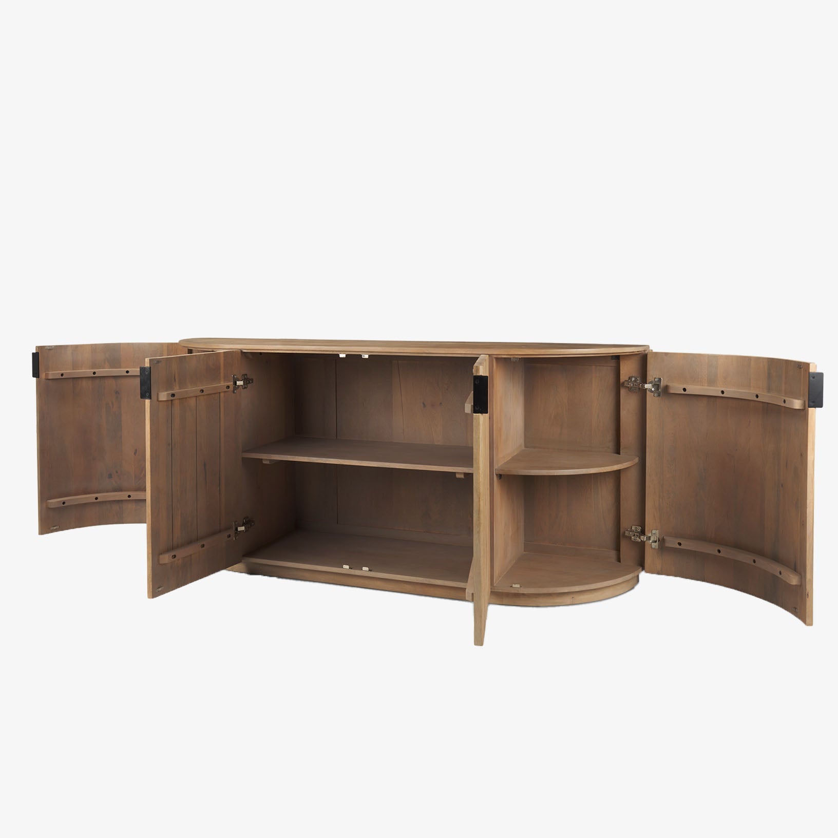 Buffet Talia à cannelures, couleur naturelle