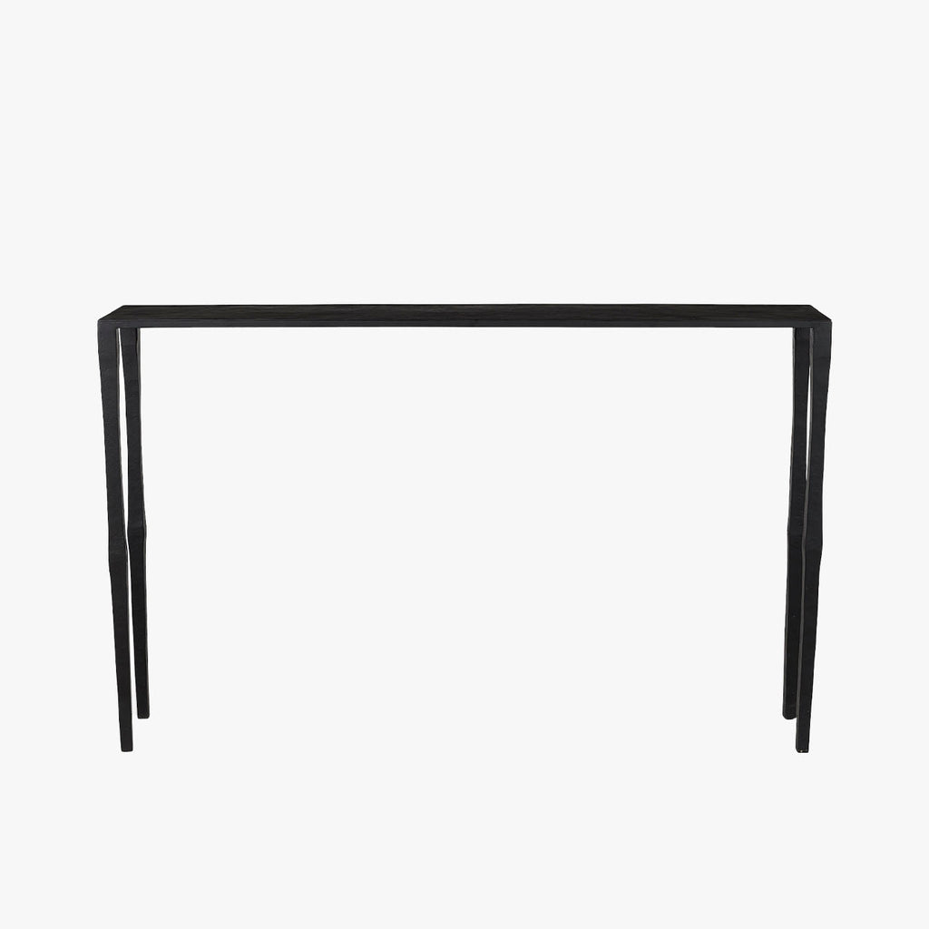 Table console en fer noir Tritan