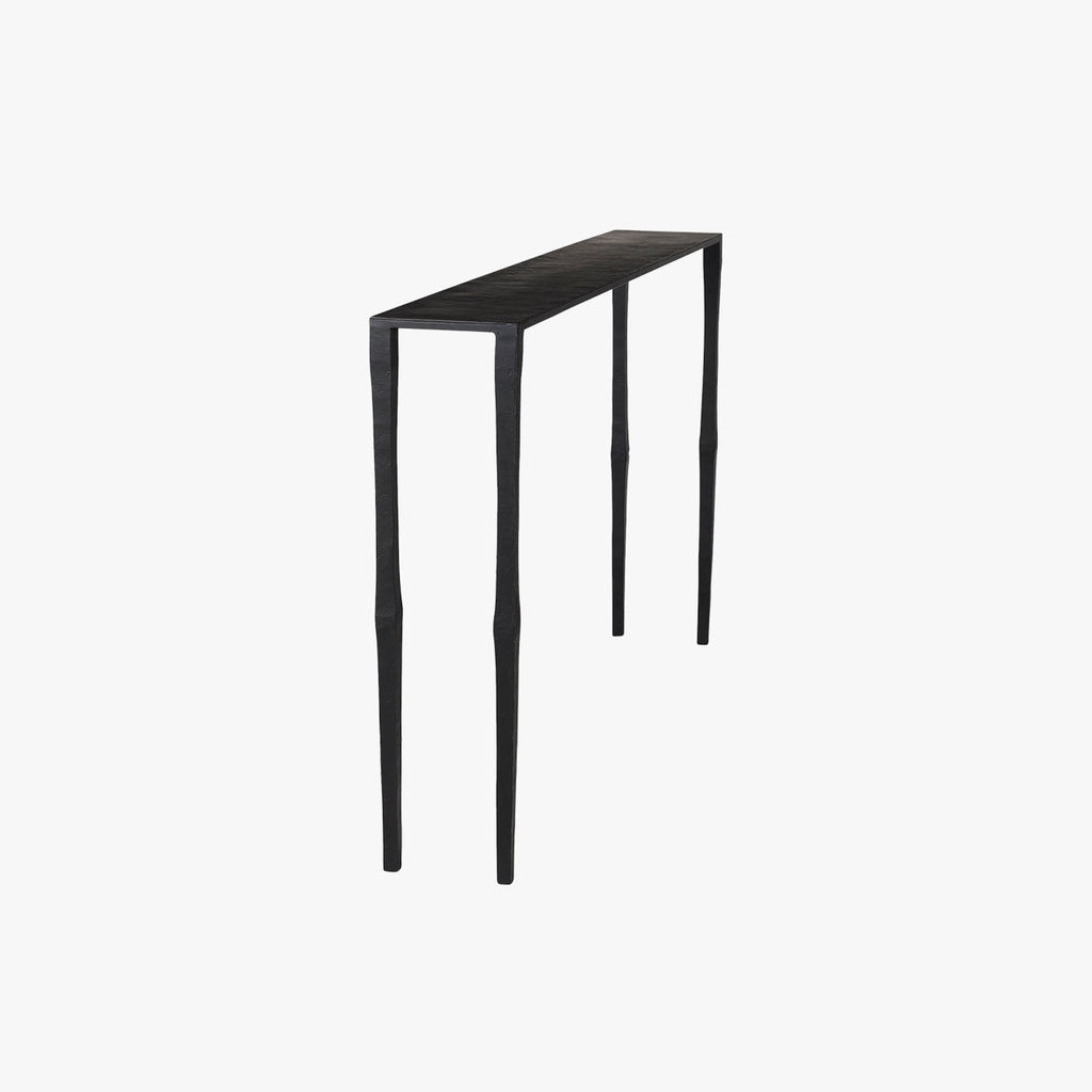 Table console en fer noir Tritan
