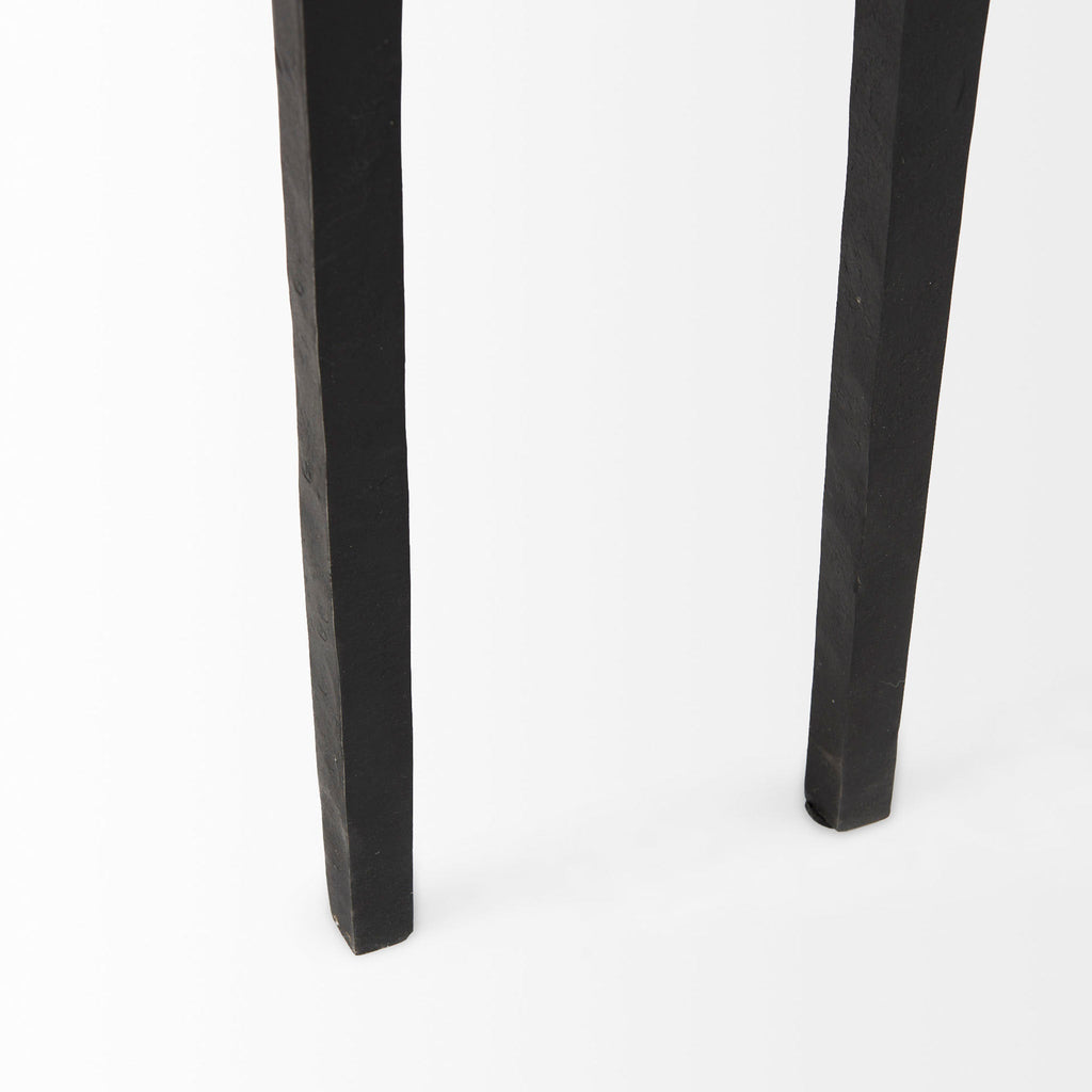 Table console en fer noir Tritan