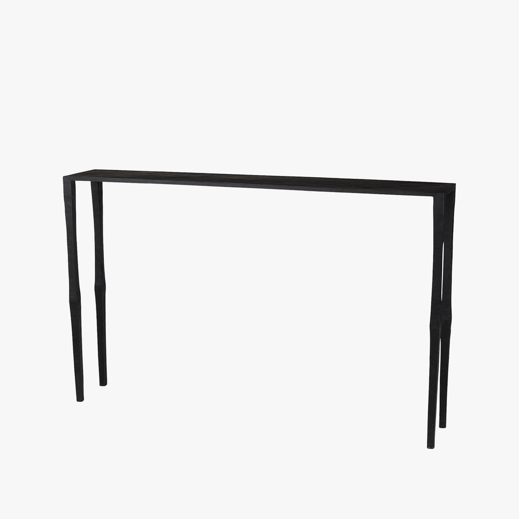 Table console en fer noir Tritan