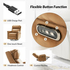 Ensemble de 2 fauteuils inclinables électriques pivotants et à bascule Tobias de style traditionnel par HULALA HOME