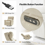 Ensemble de 2 fauteuils inclinables électriques pivotants et à bascule Tobias de style traditionnel par HULALA HOME