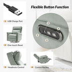 Ensemble de 2 fauteuils inclinables électriques pivotants et à bascule Tobias de style traditionnel par HULALA HOME