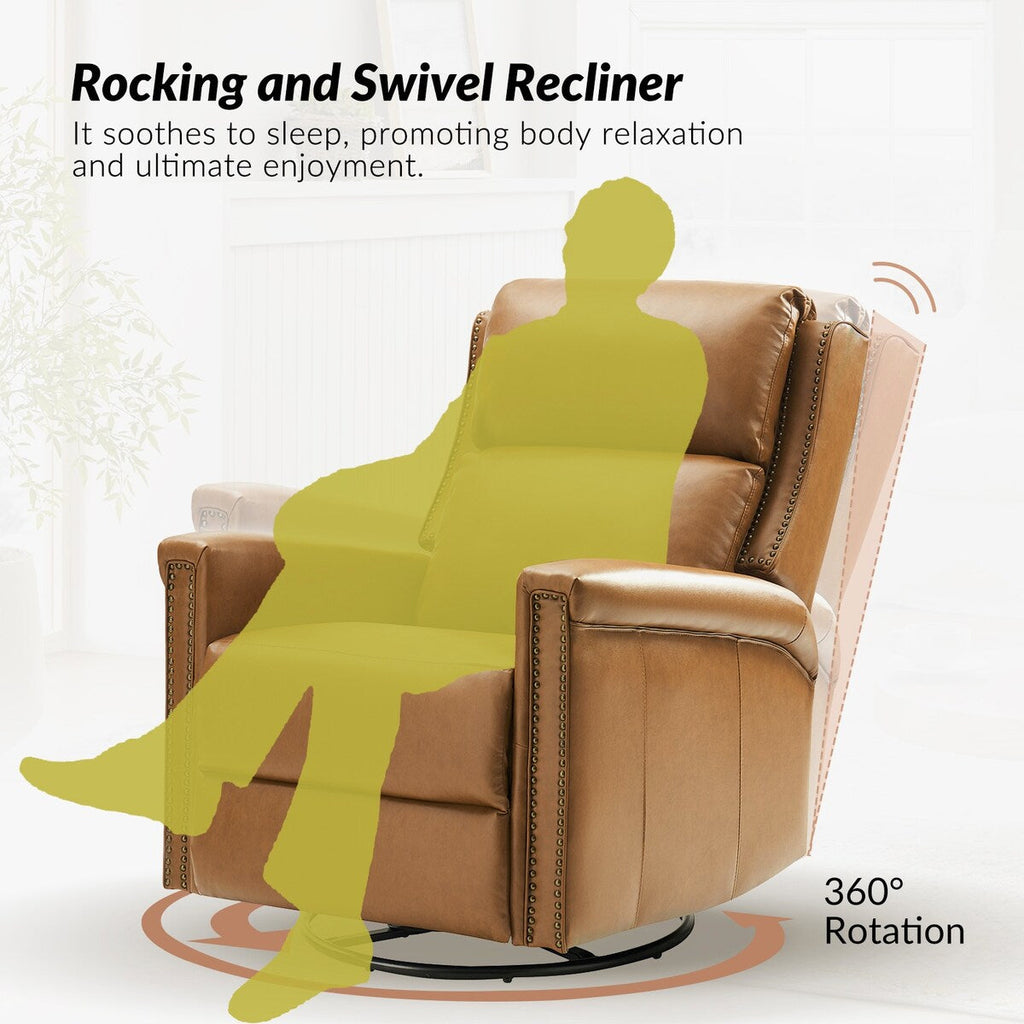 Ensemble de 2 fauteuils inclinables électriques pivotants et à bascule Tobias de style traditionnel par HULALA HOME