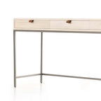 Bureau modulaire Four Hands Trey en peuplier couleur tourterelle