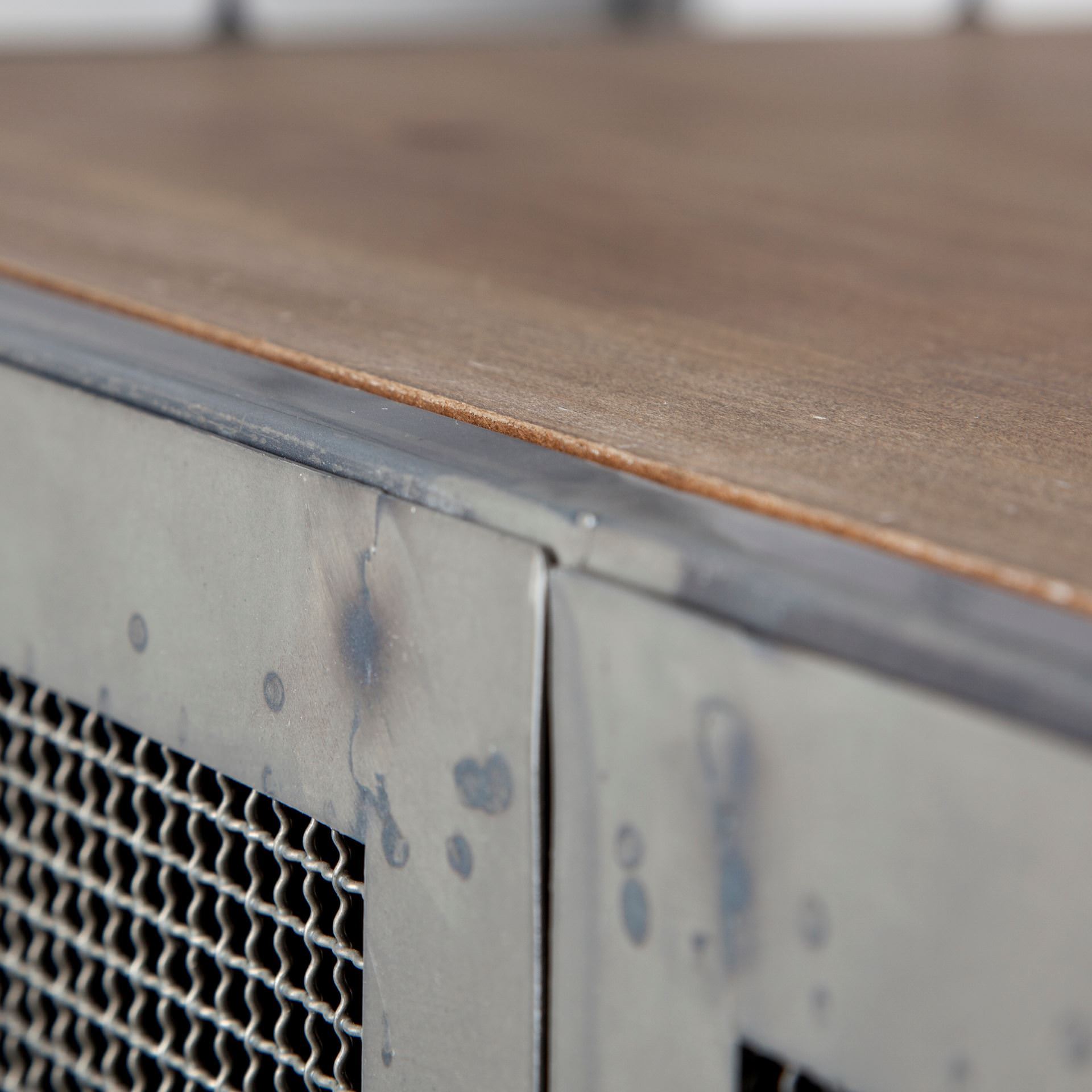 Chariot de bar Fin en métal et bois