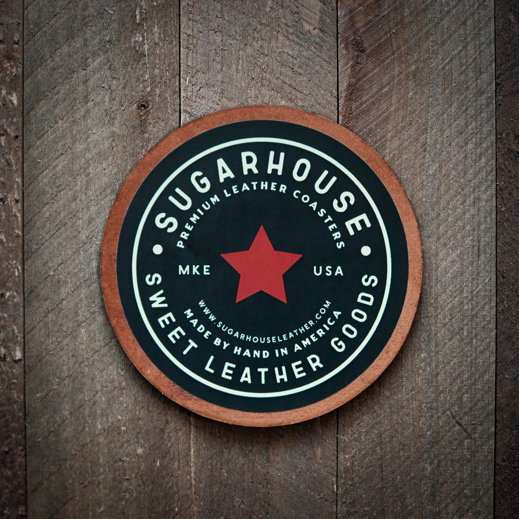 Utilise un putain de sous-verre en cuir