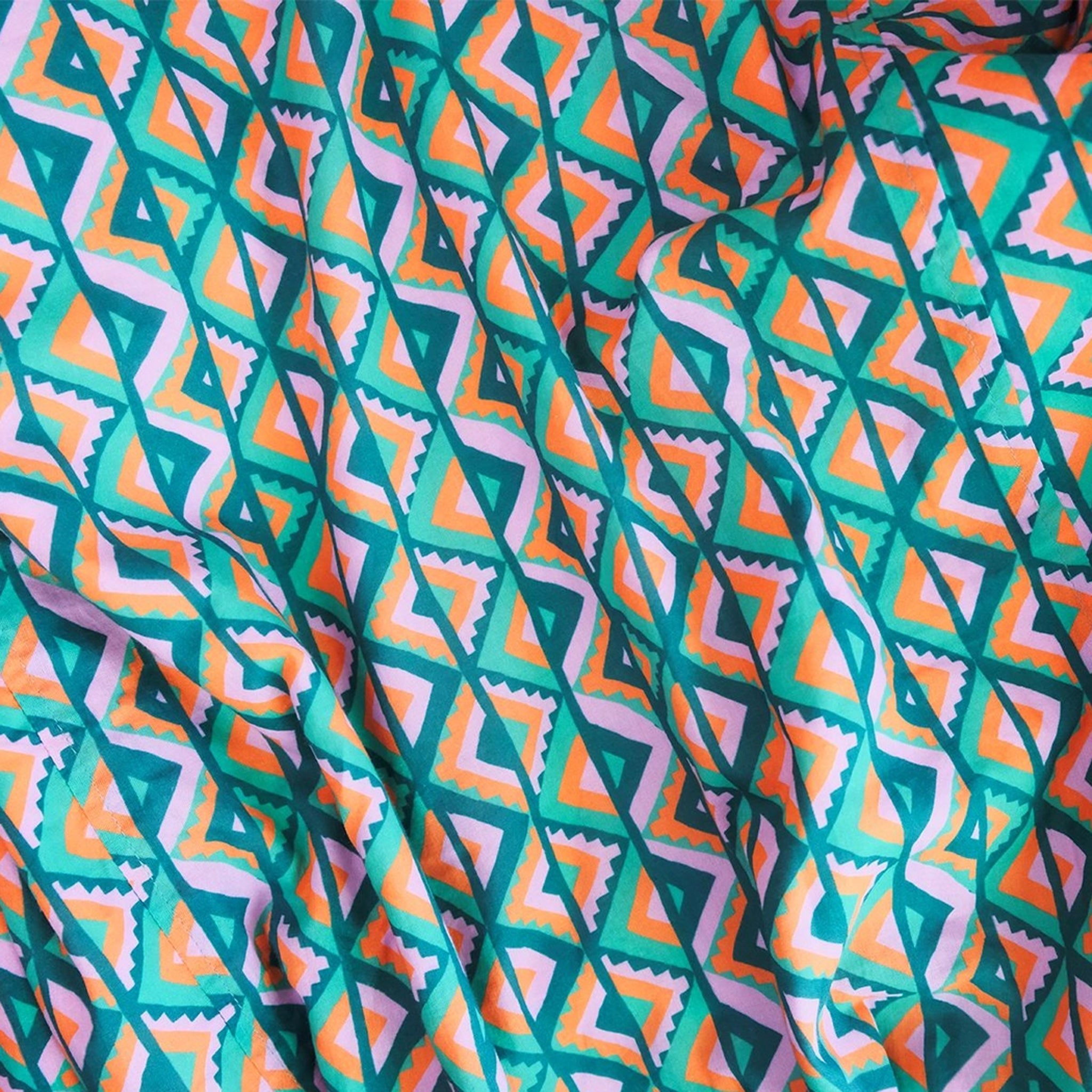 Peignoir en velours de coton imprimé Ingrid