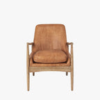 Fauteuil d'appoint Winston couleur cognac