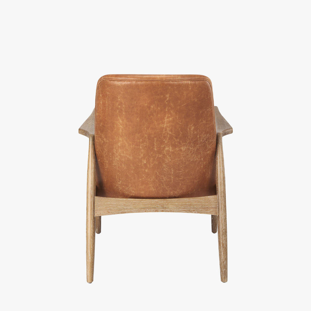 Fauteuil d'appoint Winston couleur cognac