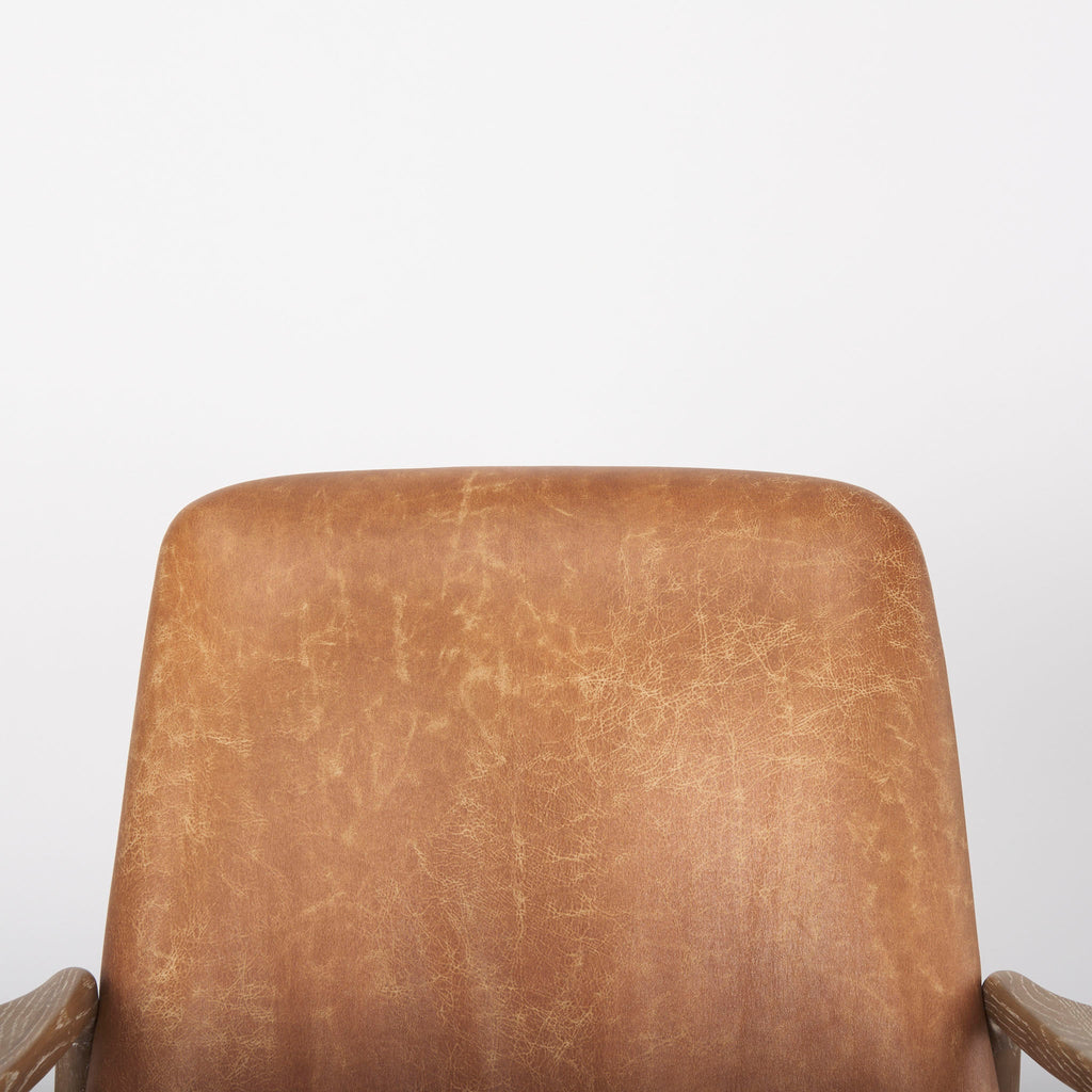 Fauteuil d'appoint Winston couleur cognac