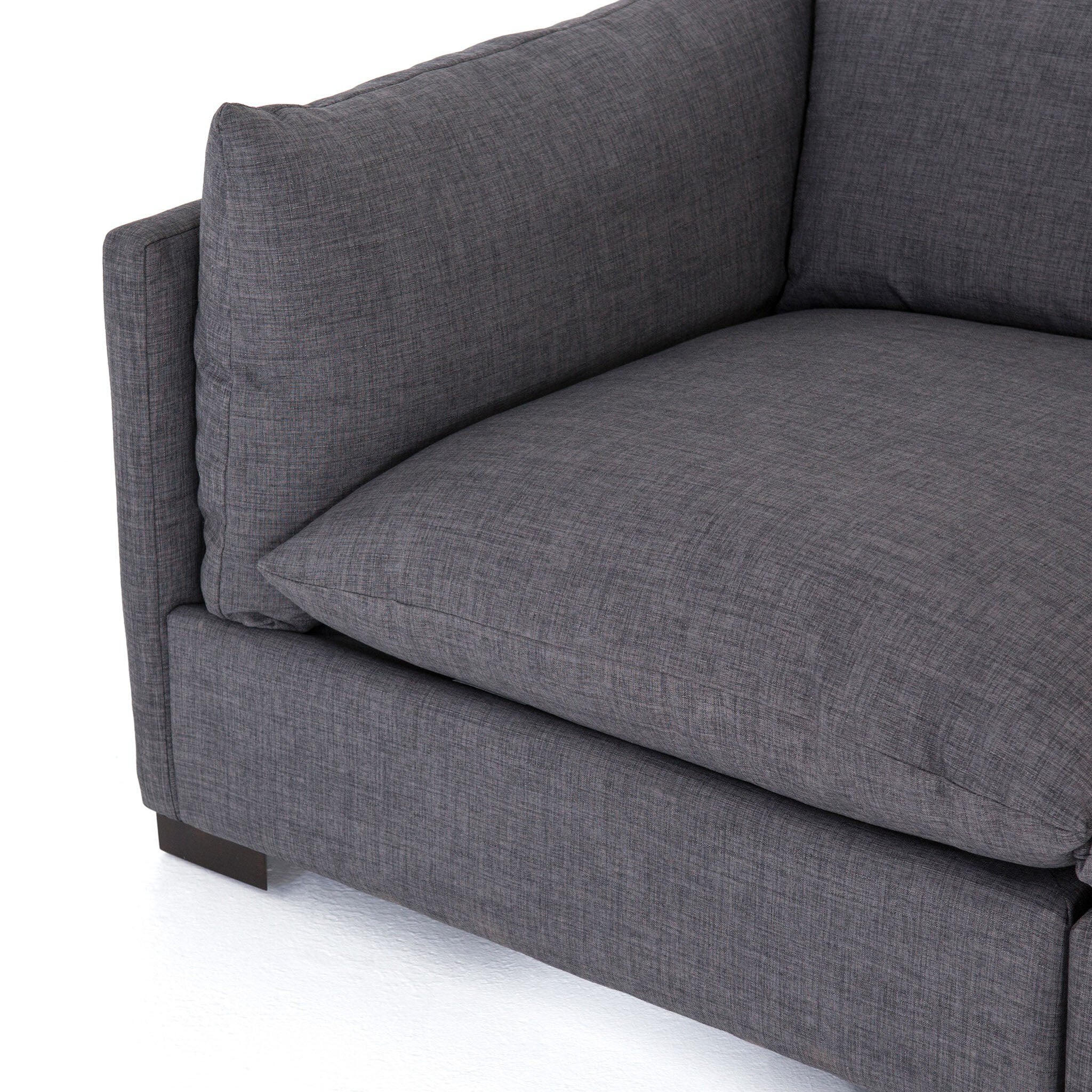 Canapé d'angle 3 pièces Four Hands Westwood couleur Bennett Charcoal