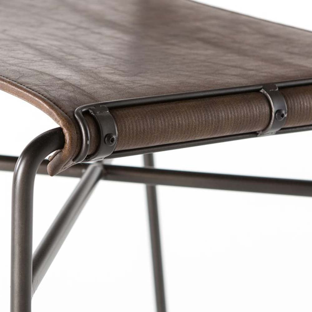 Tabouret de bar Four Hands Wharton en marron vieilli