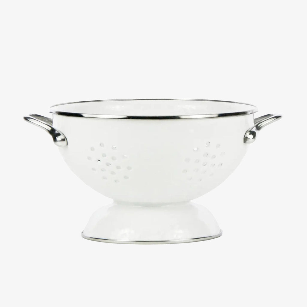 Passoire en émail blanc - Moyenne