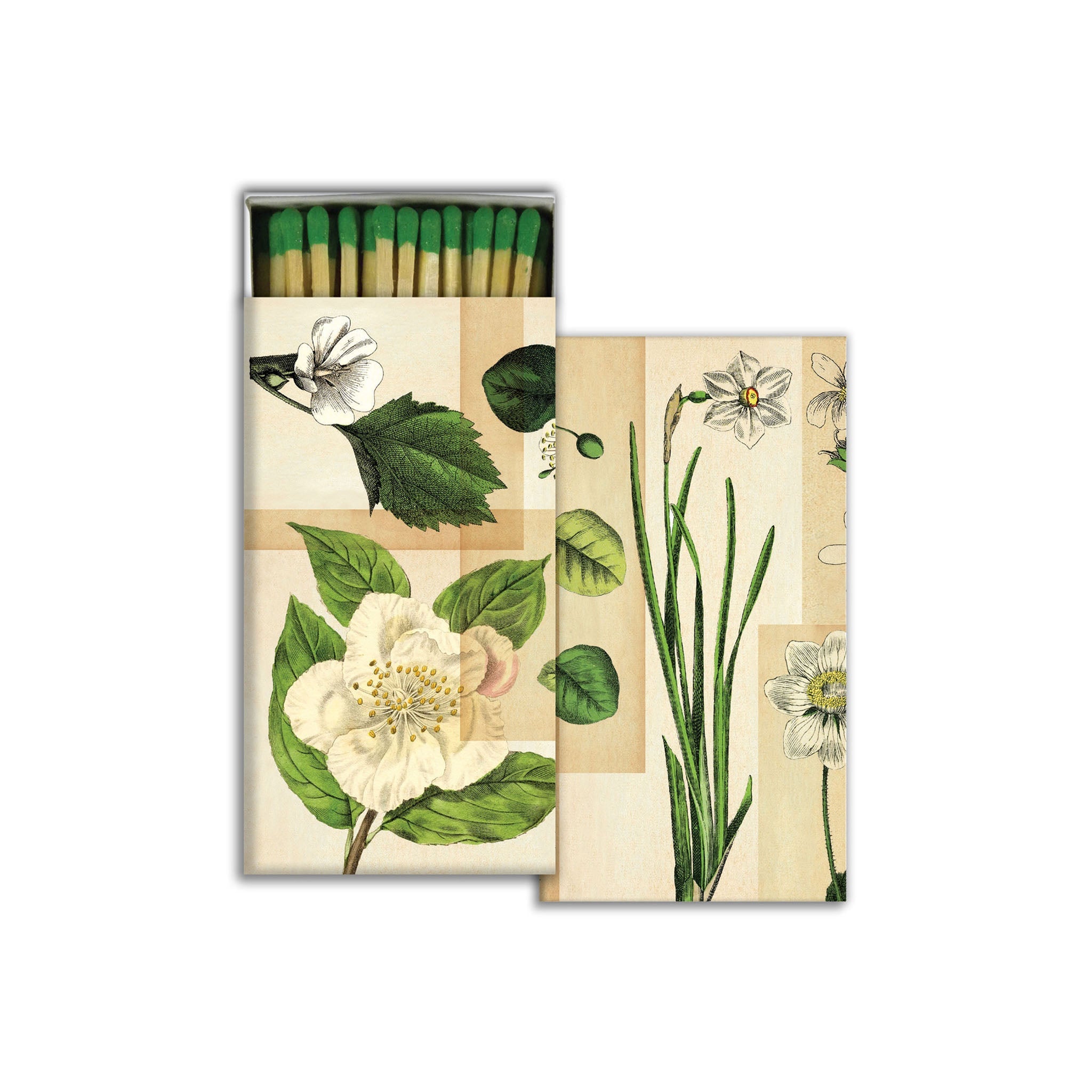 Allumettes florales blanches