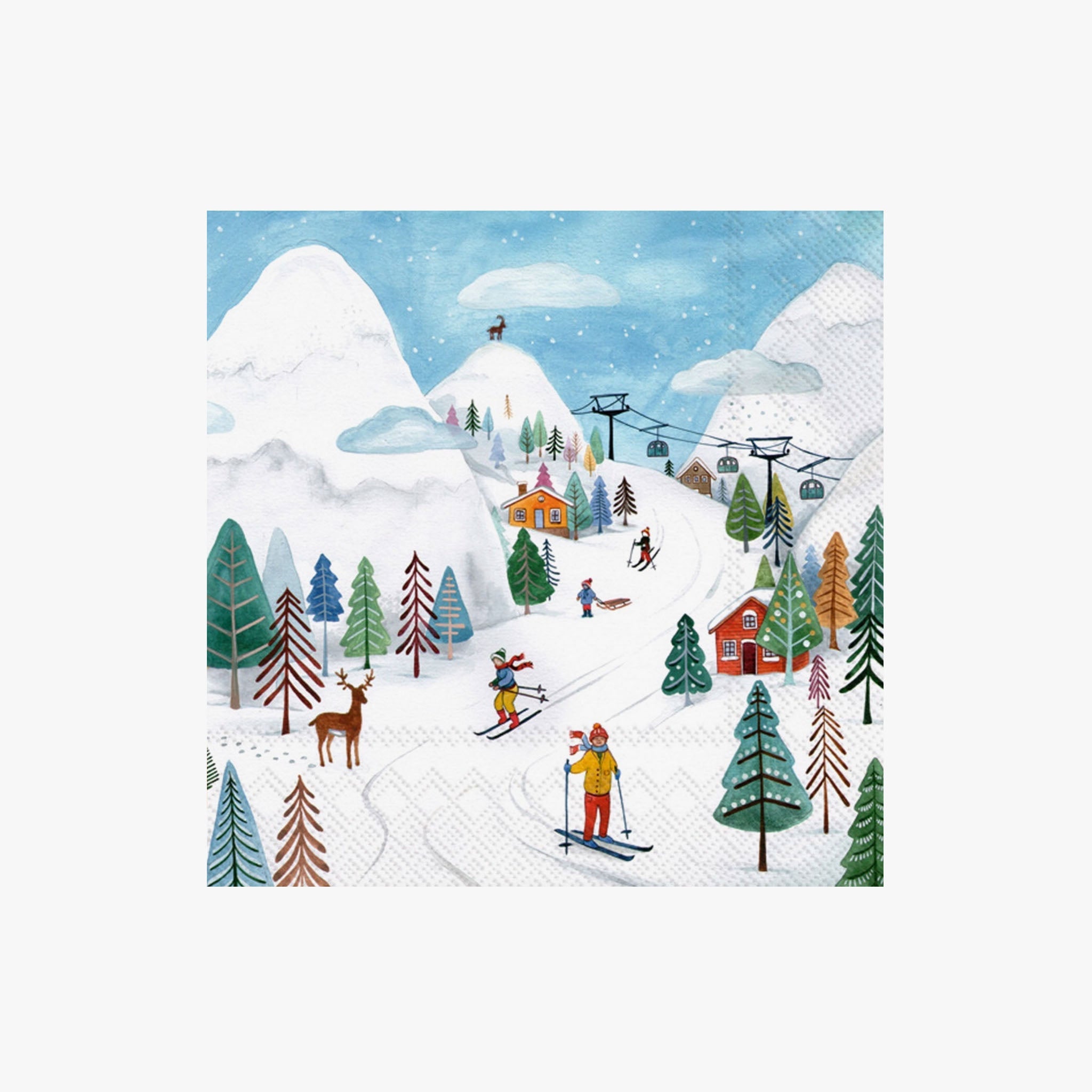 Serviettes de cocktail Winter Joy 