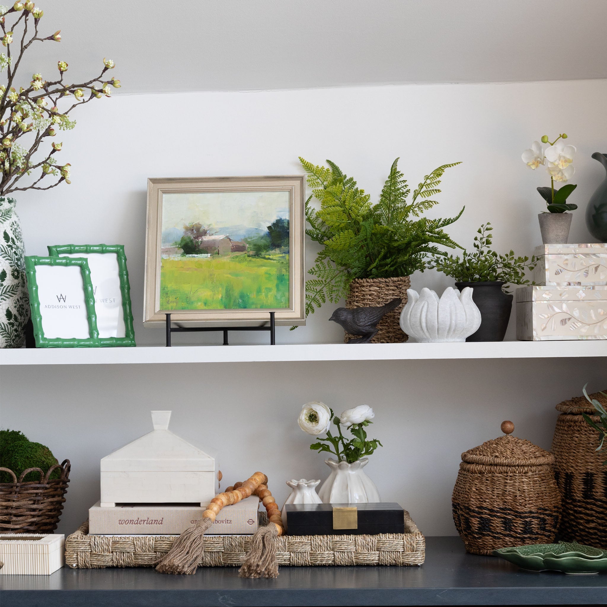 Perles décoratives en bois et en jute