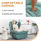 Fauteuil inclinable pivotant électrique XINMICS, fauteuil massant à bascule avec fonction chauffante, ports USB et USB-C et poche latérale