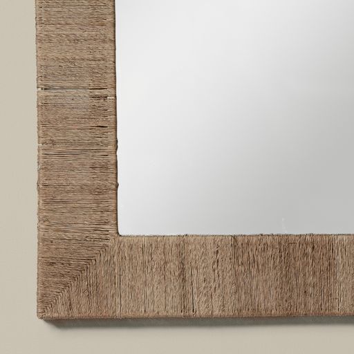 Miroir rectangulaire en jute Highball
