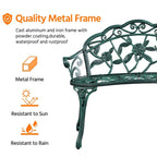 Banc d'extérieur en métal Yaheetech pour terrasse, parc ou jardin - Non applicable